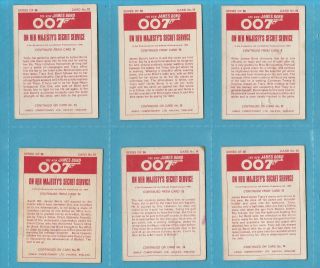 TRADE CARD SET - SCARCE ANGLO CONFECTIONERY - 007 JAMES BOND £672 BV (KM01) 4