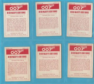 TRADE CARD SET - SCARCE ANGLO CONFECTIONERY - 007 JAMES BOND £672 BV (KM01) 8