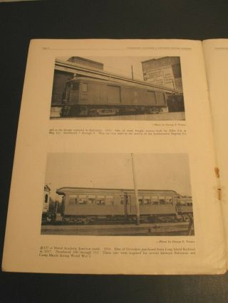 PICTORIAL HISTORY OF THE WASHINGTON BALTIMORE & ANNAPOLIS ELECTRIC RAILROAD 1951 6