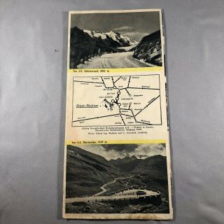 VTG 1930 ' s Grossglockner Alpine Road English Language Guide Brochure/Pamphlet 3