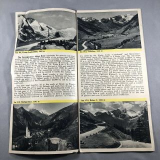 VTG 1930 ' s Grossglockner Alpine Road English Language Guide Brochure/Pamphlet 4