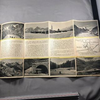 VTG 1930 ' s Grossglockner Alpine Road English Language Guide Brochure/Pamphlet 6