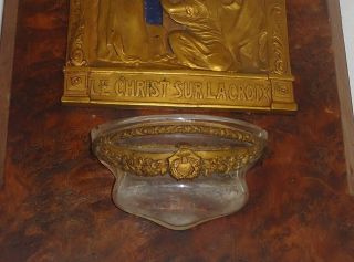 ANTIQUE FRENCH HOLY WATER FONT 