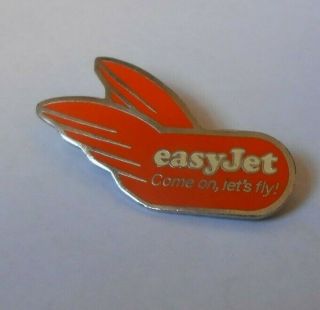 Easy Jet Airlines Come On Lets Fly Badge Obsolete Staff Aviation Insignia