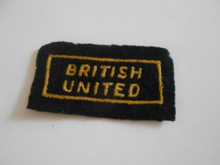 British United Airways Old Silk Detail Patch Badge Obsolete Airline Insignia