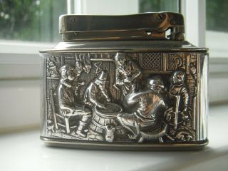 Myflam table lighter with a ashtray and cigarette holder,  looks, 6