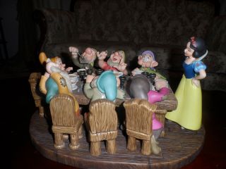 WDCC Snow White and the Seven Dwarfs: Soup’s On 1210013 & BONUS VHS TAPE SET 2
