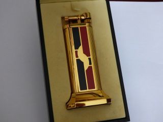 Dunhill ' Art Deco ' Unique Table Lighter with Cigar Burner - Comes Boxed 2
