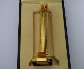 Dunhill ' Art Deco ' Unique Table Lighter with Cigar Burner - Comes Boxed 4