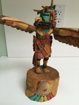 Kachina Doll 14 ",  Native American,  Eagle,  1998 Albert Honie