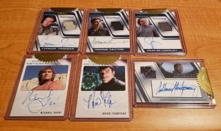 Star Trek Enterprise Archive Series 2 Heroes & Villains 6 Card Autograph Set