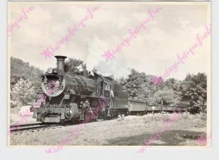 Vintage 5 " X7 " Photo Train Railroad N&w Norfolk Western 382 4 - 8 - 0 G.  C.  Corey
