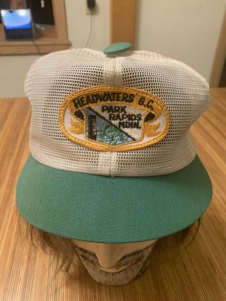 Vintage Headwaters Golf Course Hat Cap Mesh Park Rapids Mn Minnesota