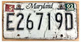 Maryland 2002 Dump Truck License Plate E26719d
