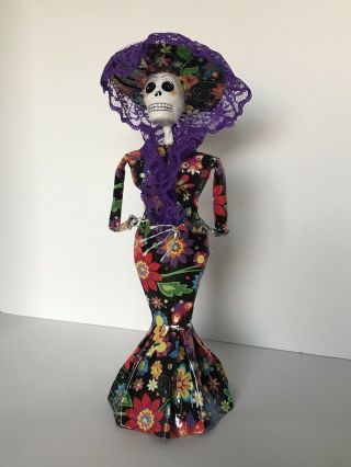 Paper Mache Catrinas - Day Of The Dead - 12” Tall