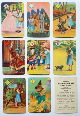 1939 ' WIZARD OF OZ ' card game.  Castell Bros.  (Pepys Brand).  (MGM. ) 2