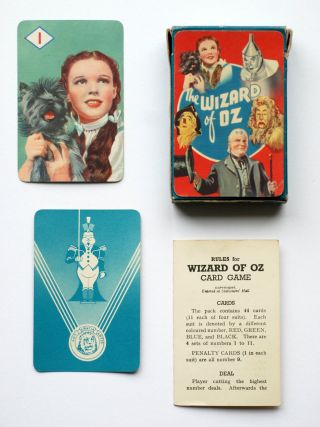 1939 ' WIZARD OF OZ ' card game.  Castell Bros.  (Pepys Brand).  (MGM. ) 4