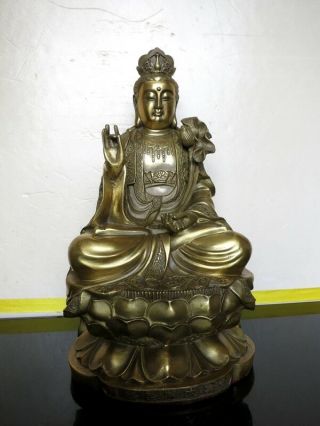 Buddhist Bronze Mahasthamaprapta Buddha Statue