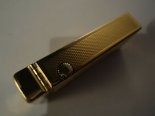 Dunhill Rollagas Lighter - Gold Plated - Barley Pattern - Serviced - Cased 6