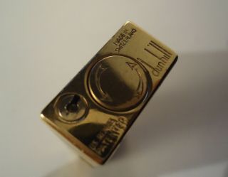 Dunhill Rollagas Lighter - Gold Plated - Barley Pattern - Serviced - Cased 9