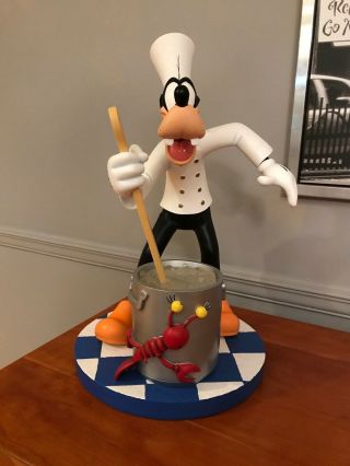 The Art Of Disney Parks Big Fig Figurine " French Chef Goofy " Statue
