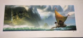 Moana D23 Expo Exclusive Signed Lithograph Litho