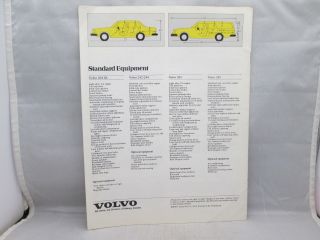 1976 Volvo Sales Brochure 242/244DL,  264 GL,  265DL 2