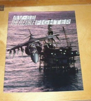 Mcdonnell Douglas Av - 8b The Flexible Fighter Brochure Harrier Ii & Ii Plus