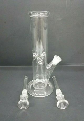 Hookah Water Pipe Bong Glass 8 " Inch " Clear " With Extra Stem