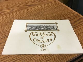 1907 Souvenir Of Omaha Picture Booklet Nebraska Historical Stock Yards; Up; Rr