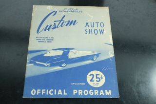 1952 3rd Annual Indianapolis Auto Show Souvenir Program Car Racing
