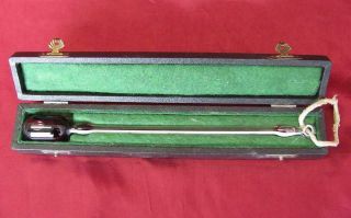 Antique Medical Glass Ethanol Thermometer W/original Box