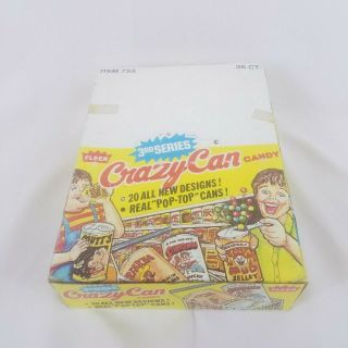 1980 Fleer Crazy Cans Chug A Can 3rd Series Full Box Display Wacky Packages