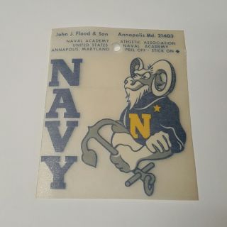 Military Navy Naval Academy Vintage Window Suitcase Sticker Decal