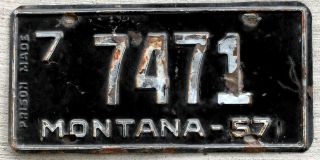 1957 Montana License Plate Boasts " Prison Made "
