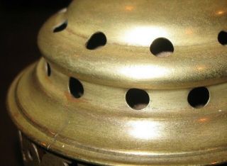 Kelly Brass Bell Bottom Railroad Presentation Lantern Fixed Globe Wheel Cut 9