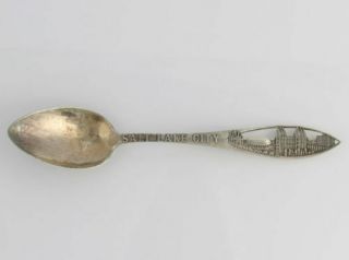 Utah Souvenir Spoon - Sterling Silver Vintage Collectors Salt Lake City Travel