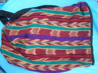 Guatemalan Colorful Backpack Large Purse - Handwoven Cloth - Guatemala