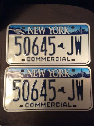 2001 - 2010 York Commercial License Plates 50645jw Nyc Niagara Falls