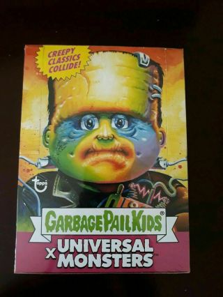 Sdcc 2019 Super7 Garbage Pail Kids Gpk Universal Monsters Of Box 24 Packs