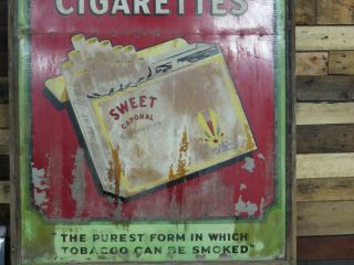 Large early Sweet Caporal Cigarette Tin sign Barn Fresh Decorators Find teens 3