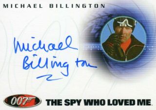 The Quotable James Bond Michael Billington As Sergei Barsov Autograph Card A43