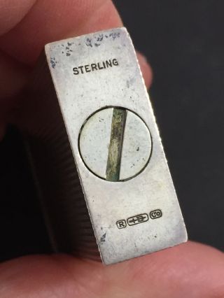 Sterling Silver Pocket Lighter - R.  Blackinton & Co.  - Similar Look To Dunhill 3