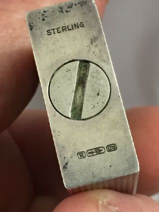 Sterling Silver Pocket Lighter - R.  Blackinton & Co.  - Similar Look To Dunhill 9