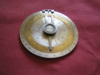 RRRRare circular slide rule calculimetre Charpentier type 2 with leather pouch 2