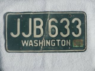Rare Green 1959 Vintage Washington State License Plate