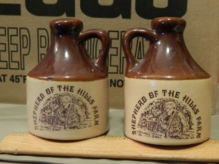 Shepherd Of The Hills Farm {branson,  Mo} Ceramic Crock Salt & Pepper Shakers