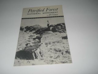 Vintage 1941 Petrified Forest National Monument Az Info Travel Guide Booklet