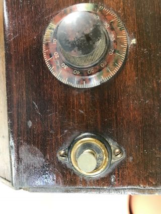 Antique Handmade Radio,  Circa 1930’s? Cigar Box Wood Frame,  Bakelite Dial 5