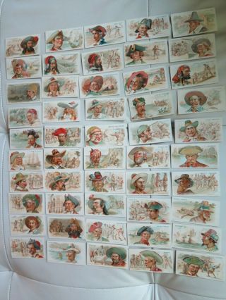 1888 N19 Allen & Ginter Pirates Of The Spanish Main Complete Set (50) Cards